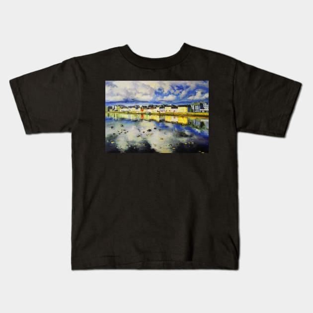 The Long Walk, Galway City Kids T-Shirt by conchubar